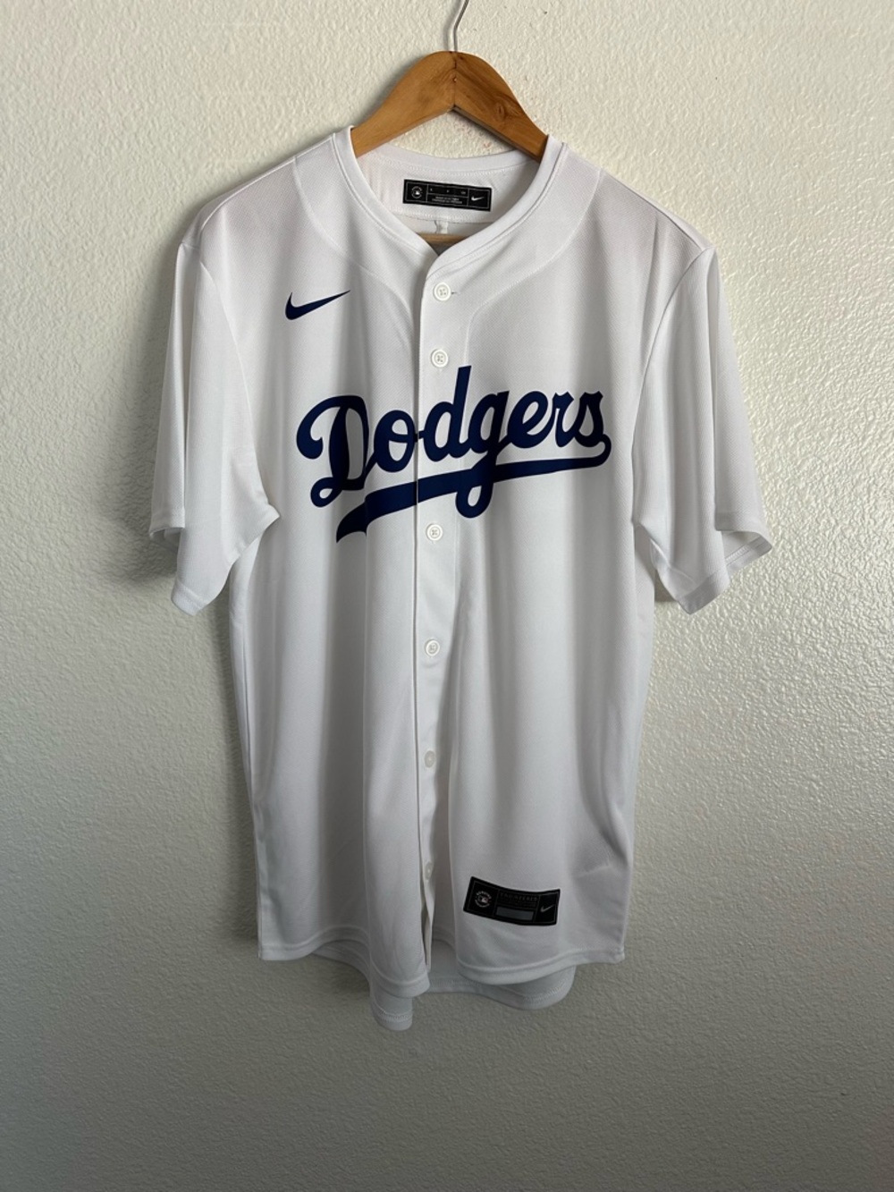 Los Angeles Dodgers Nike MLB Home Jersey White Blue Betts Ohtani Men Size Small